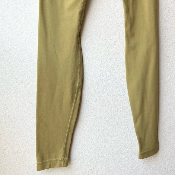 Lululemon Align Full Length Pant 28" in Mustard Yellow Grape Leaf Sz 2 - Picture 12 of 16